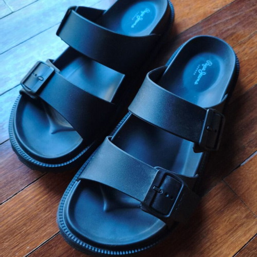 Pepe Jeans Bio M Double Kansas men's sandals, black, size 44/45