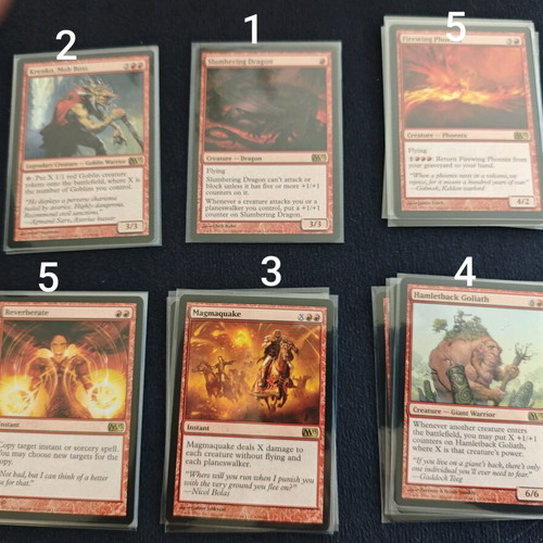 Magic the Gathering M13 Red Collection like new