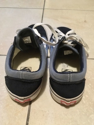 Vans Old Skool blue athletic shoes used size 38