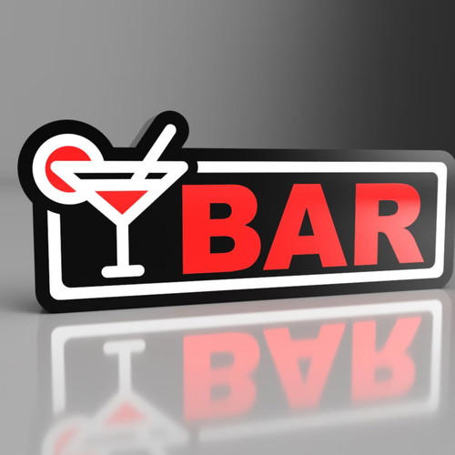 Bar lightbox like new, USB powered with switch