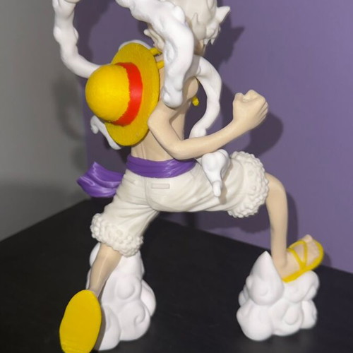 3D Printed Luffy Gear 5 Figure One Piece made to order