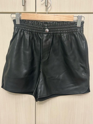 Zara faux leather shorts like new, size 152 cm, black