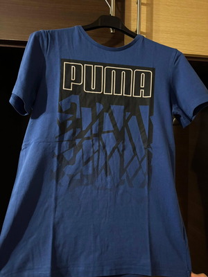 Puma t-shirt like new, size S, black and blue