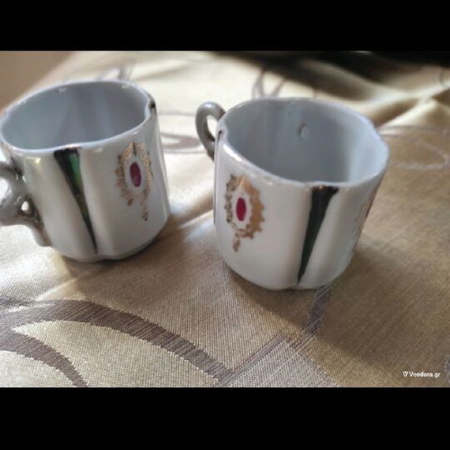 Limoges small coffee cups used, 1950s, set of 2