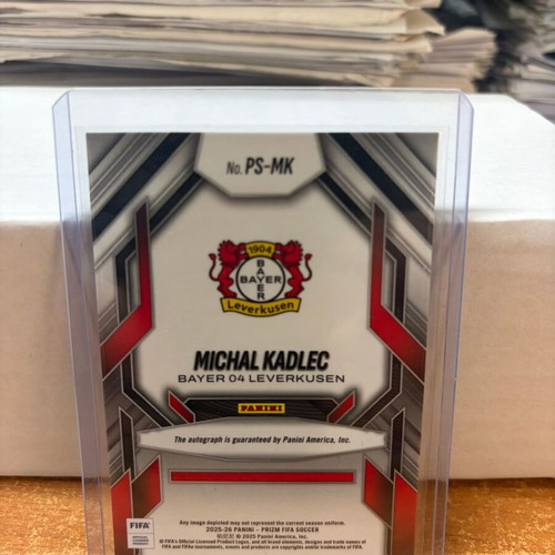 Michal Kadlec 2025-26 Panini Prizm FIFA Prolific Signatures Auto Leverkusen card new