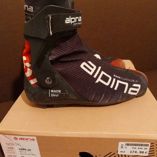 Alpina Race Duathlon JR Cross Country Ski Boots like new, size 40