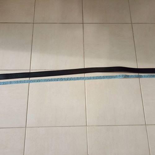 Men's reversible belt black and brown with aluminum buckle, like new, 110cm
