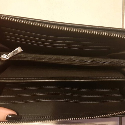 Nak leather wallet-bag like new, black