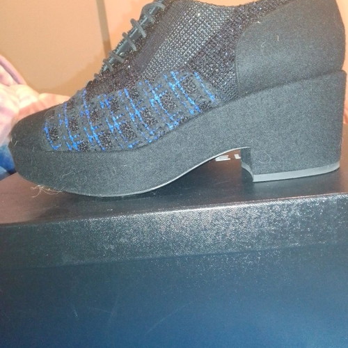 Chanel Original Blue Black παπούτσια μεταχειρισμένα, μέγεθος 41, μαύρα