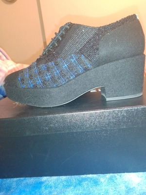 Chanel Original Blue Black παπούτσια μεταχειρισμένα, μέγεθος 41, μαύρα
