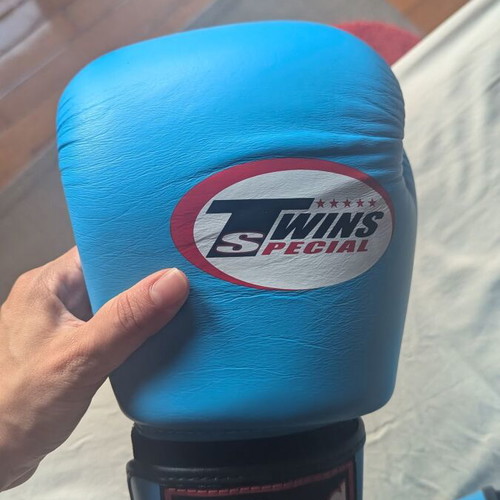 Twins Special BGVL-3 boxing gloves size 14, like new, blue