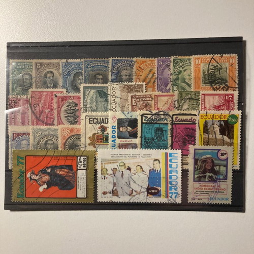 Ecuador 29 stamps used, sealed