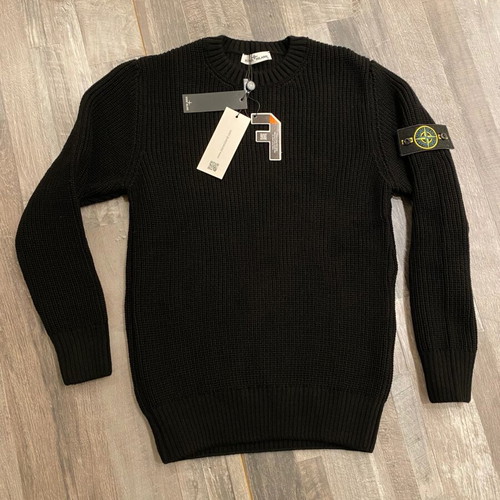 Stone Island knit sweater black size 2XL new