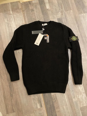 Stone Island knit sweater black size 2XL new