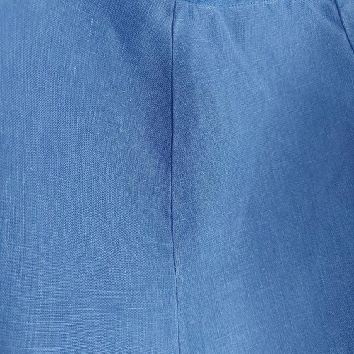 Linen midi skirt blue like new, size S