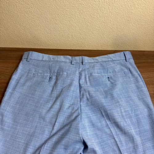 Men's C&A Regular Fit Pants Light Blue Size 54C