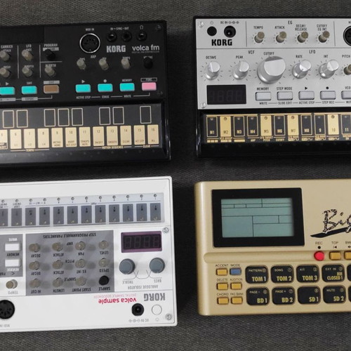 Korg Volca Bass, Sample, Fm, Kick, Keys, 2 Mix and Yamaha Big Jam used