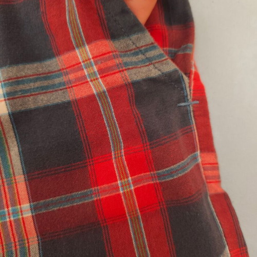 Men's plaid bermuda shorts Vista USA, 100% cotton, size M-L