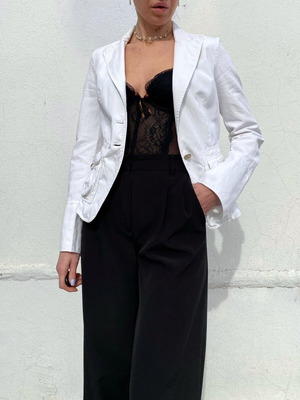 Pinko jacket like new vintage condition, size M/L, white