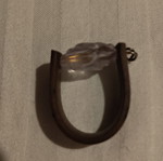 Ring with rose shape like new, brown