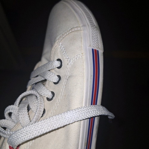 BodyTalk men's canvas shoes used, white, size 45