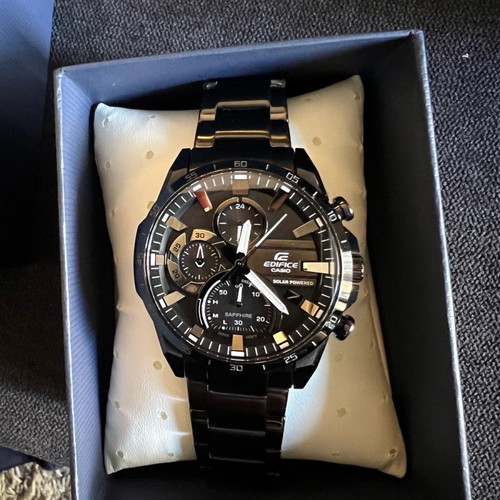 Casio Edifice Solar 220143-EFS-s620 used black watch