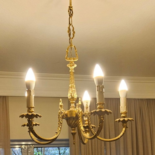 2 solid brass ceiling lights from the 1970s, Mary's Gouma