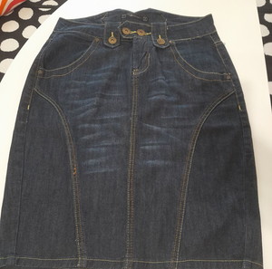 Στενή denim ίσια φούστα