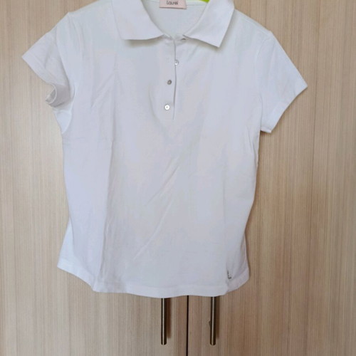 Laurel polo shirt S like new, white