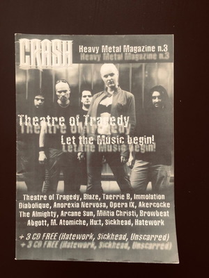 Crash Magazine #3 2001 like new, metal magazine in Italian