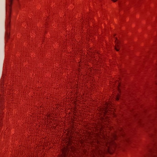 Ale semi-transparent shirt new, burgundy color, size small