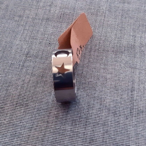 Moon Star ring stainless steel silver color new