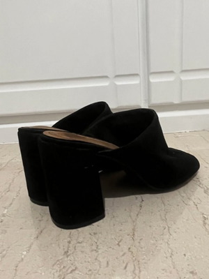 Corina black mules used size 40 with heel