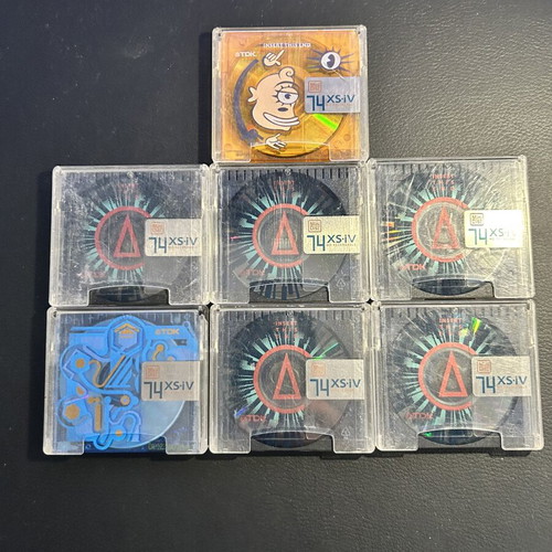 Tdk 74XS-IV Minidisc pack of 7 used, recordable 74 min