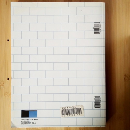 Pink Floyd The Wall Guitar Tablature Edition, American version