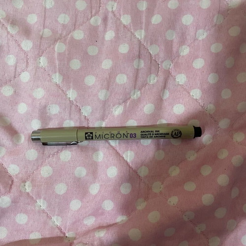 Sakura Pigma Micron Marker 03 0.35mm new, black