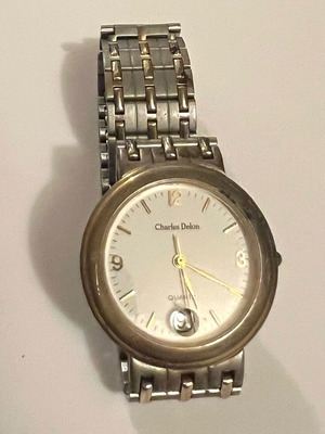 Charles Delon women's watch used, waterproof, gold and silver