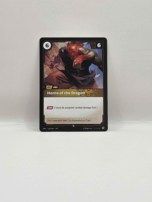 League of Legends Riftbound Vendetta Horns of the Dragon card like new