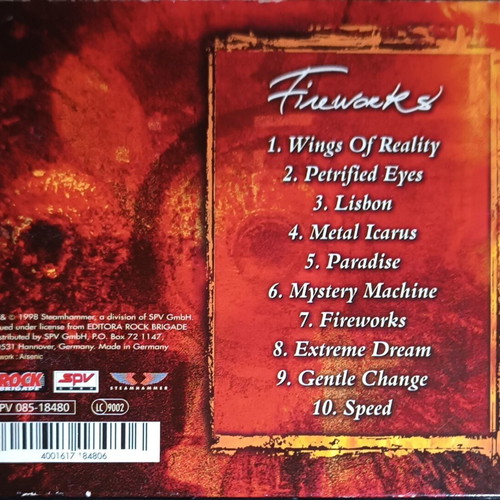 Fireworks Digipack CD by Angra used, power metal