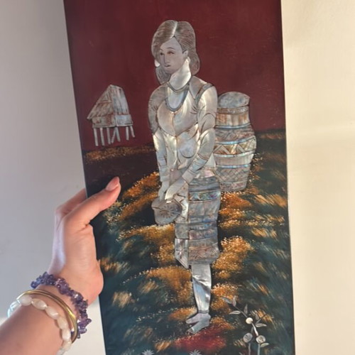 Traditional Vietnamese Wall Art like new