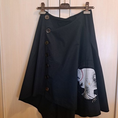 BSB Collection asymmetrical black skirt XS like new, 100% cotton