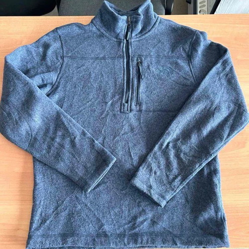 The North Face Gordon Lyons fleece half zip medium used, grey and blue