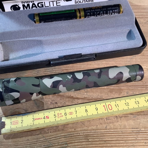 Maglite Mini flashlight used camouflage