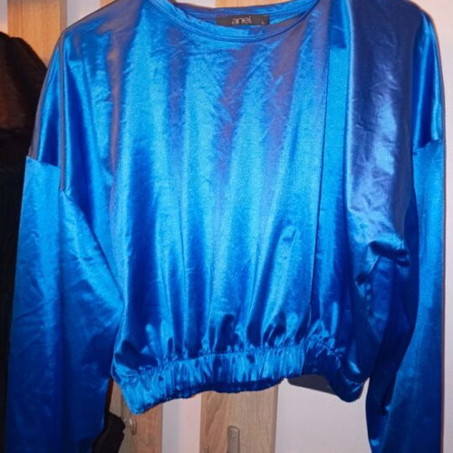 Anel women's crop top like new, blue, size L