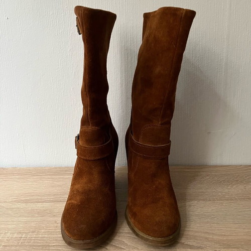 Castor leather boots used size 38 brown
