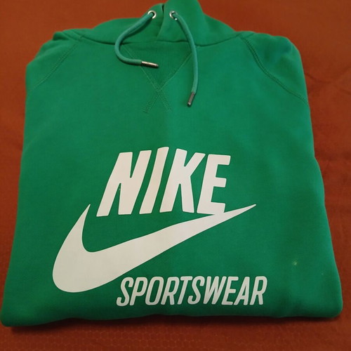Nike hoodie used, green, size L