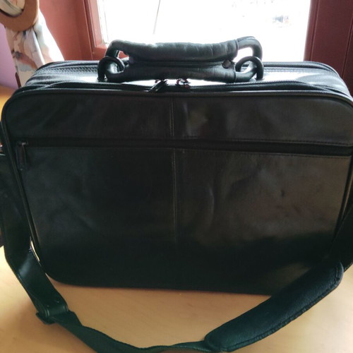ASUS leather bag like new, men's business laptop bag