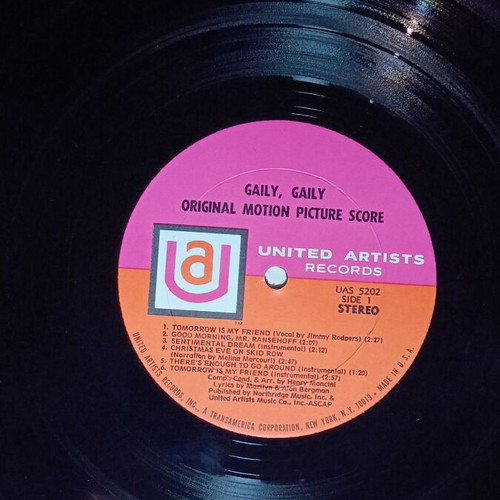 Henry Mancini Gaily, Gaily LP used, original 1969 American edition