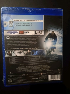 I, Robot Blu-ray 3D new with Greek subtitles