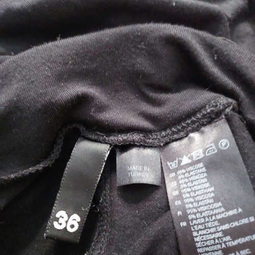 Strapless cotton dress H&M size 36 like new, black